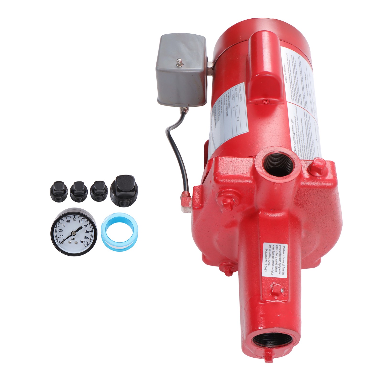 Cast Iron Shallow Well Jet Pump 115/230 Volt 1 HP 23 GPM 602208