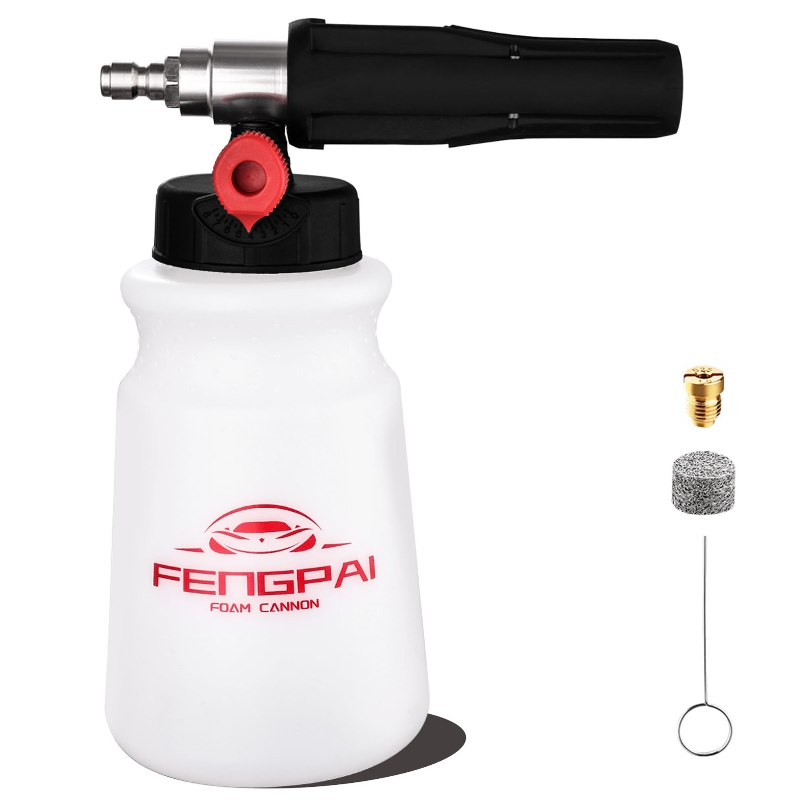 Foam Cannon for Pressure Washer – Adjustable Snow Foam Lance, 1L Soap Dispenser,