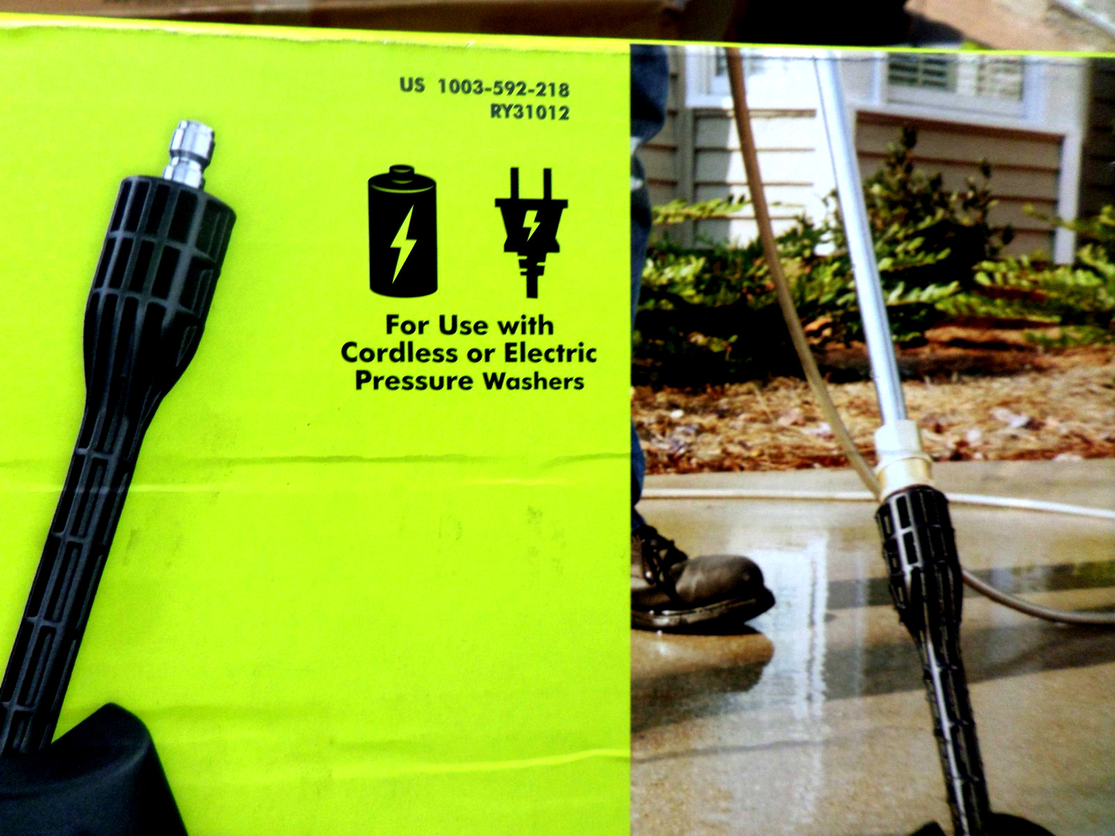 Ryobi 12″ Surface Cleaner for Cordless or Electric Pressure Washers 1003-592-218