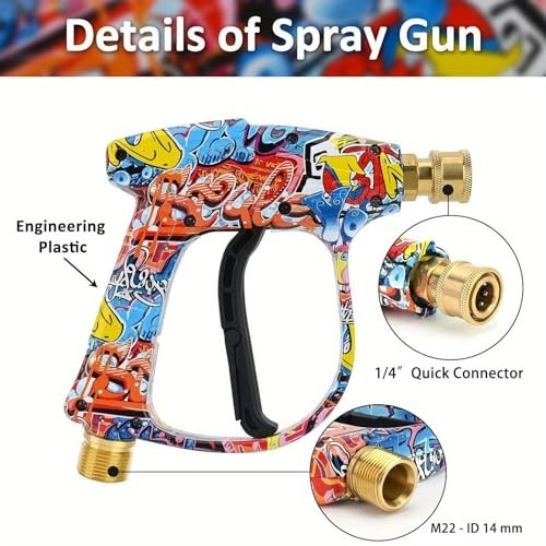 Bear Force Pressure Washer Spray Gun with Foam Cannon & 5 Nozzles