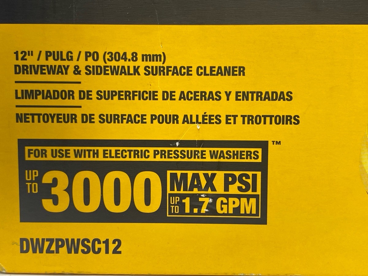 Dewalt DWZPWSC12 12″ Driveway & Sidewalk Surface Cleaner (UD8029012)