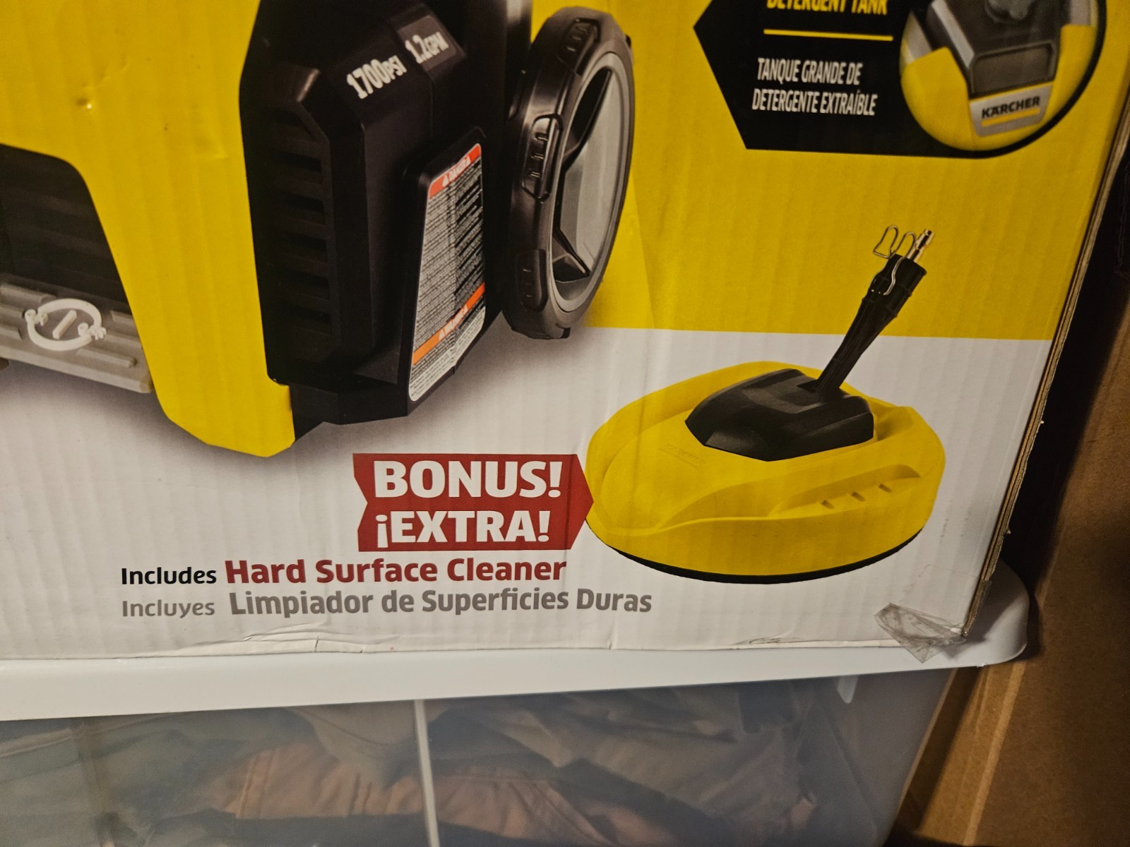 NEW KARCHER PREMIUM ELECTRIC POWER WASHER 1700PSI 1.2 GPM W HARD SURFACE CLEANER