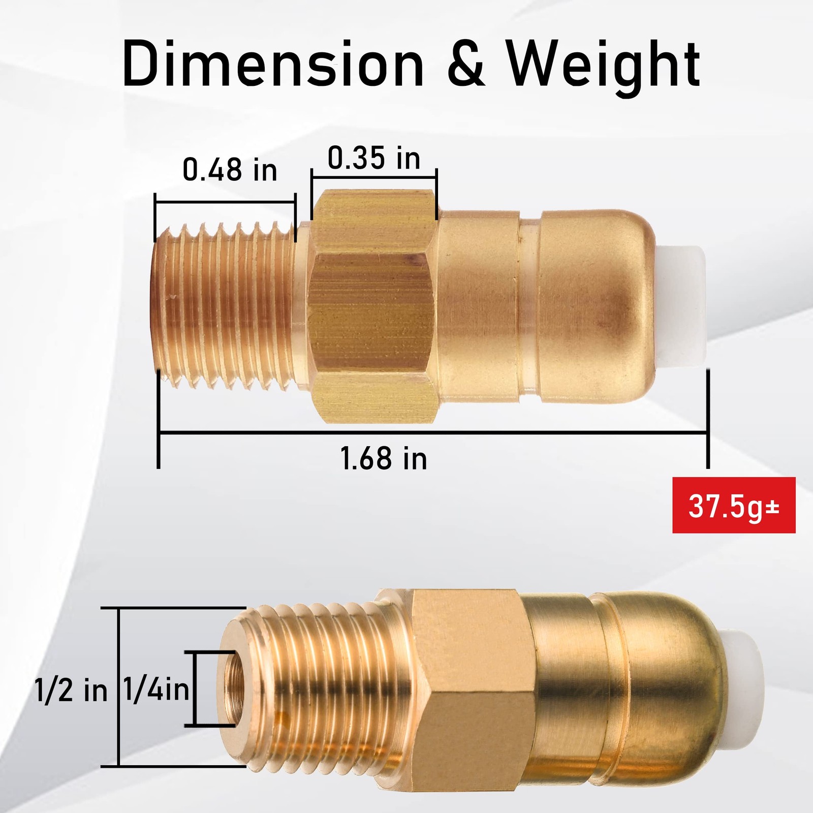 Pressure Washer Thermal Relief Valve Kit, 1/4 Inch NPT, 2 Pack