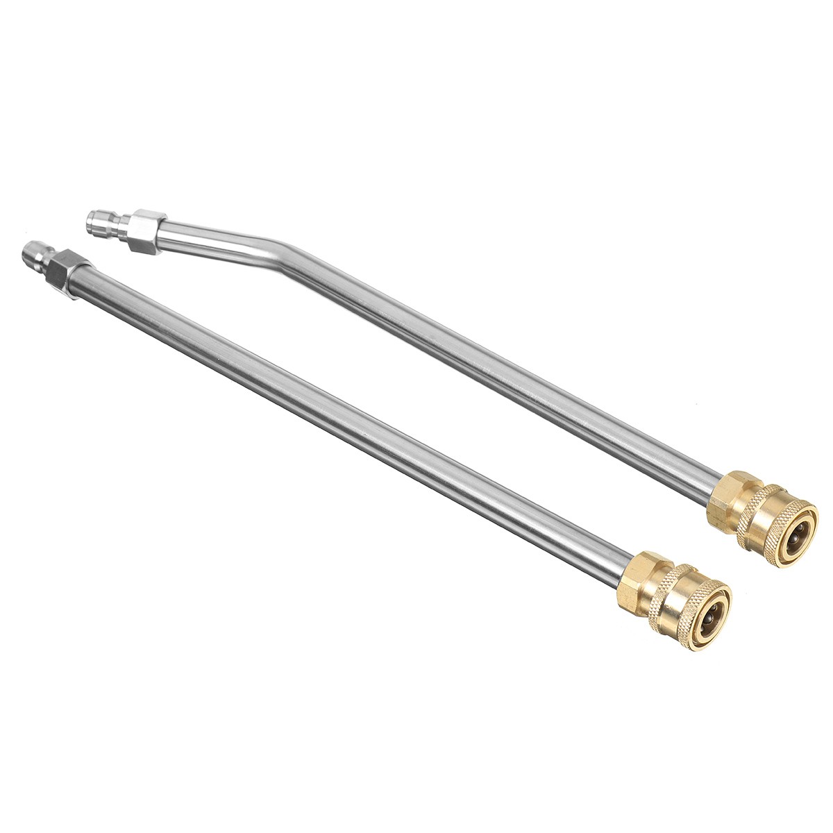 2Pcs For High Pressure Power Washer Wand 33cm Elbow +Straight Extension Lance