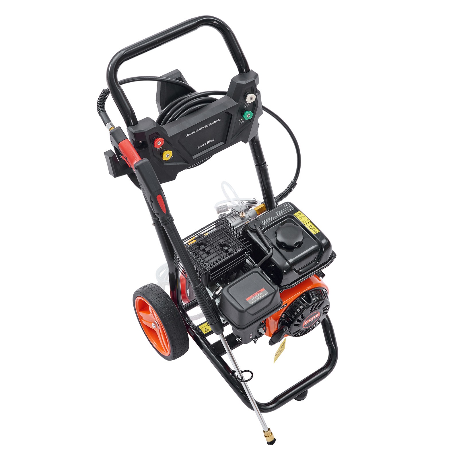 Uimoso Gas Pressure Washer Gas Powered Washer 3400 PSI 2.6 GPM 210cc 5 Nozzles