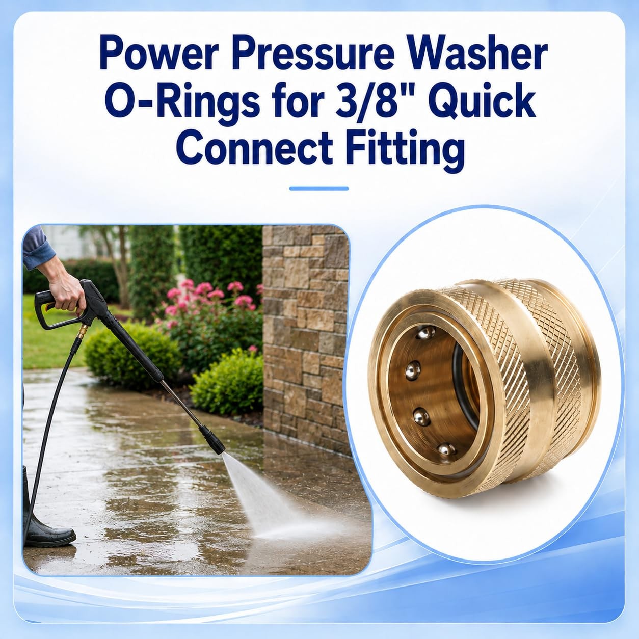 90 PCS 8 Sizes Rubber Garden Hose Washers Fits 1/4″ 3/8″ Quick Couplers