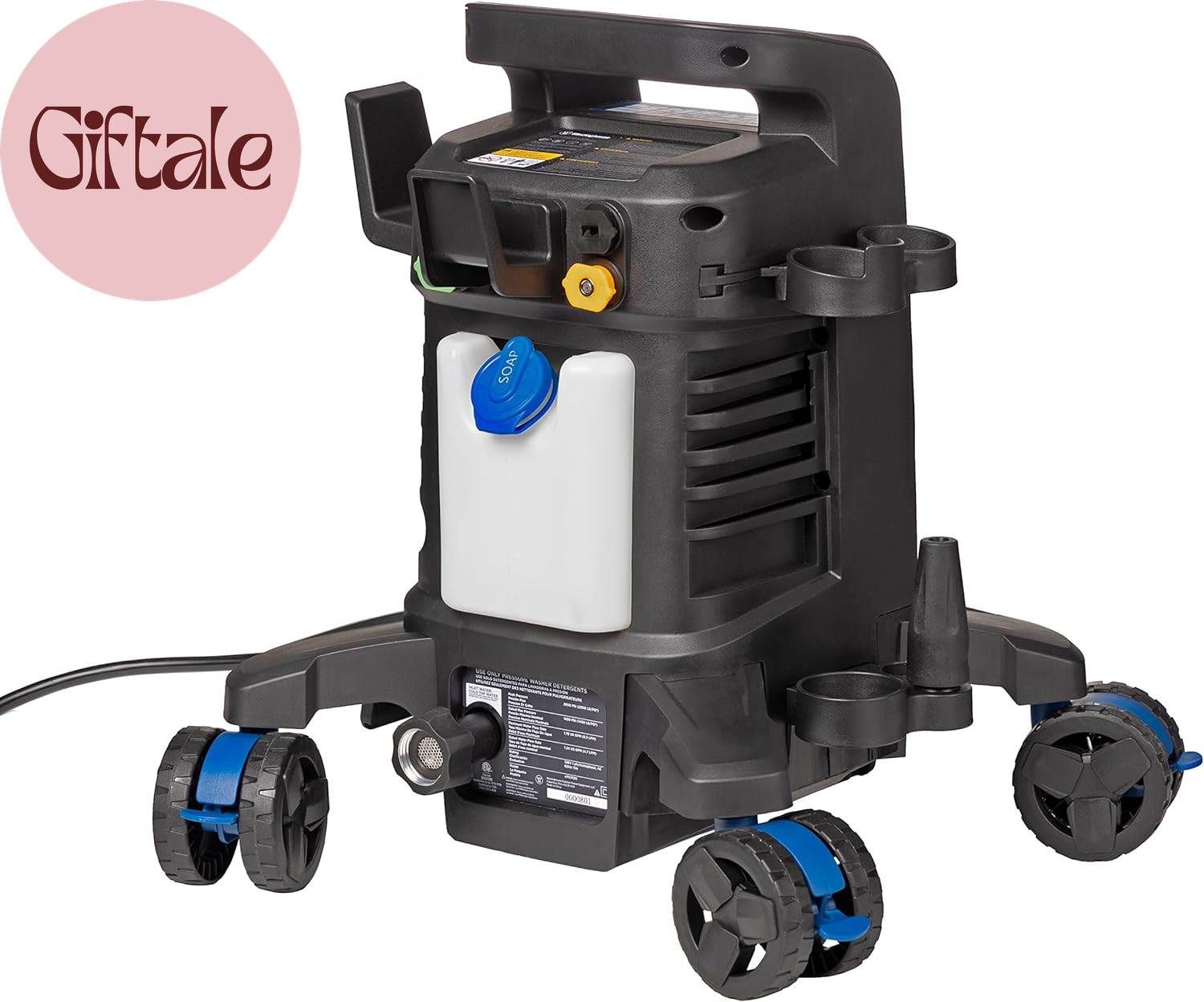 Epx3500 Electric Pressure Washer, 2500 Max PSI 1.76 Max GPM with Anti-Tipping Te