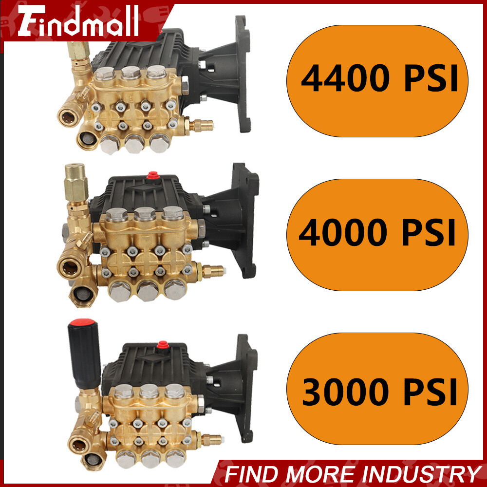 1″ Shaft Pressure Washer Pump Horizontal 4GPM 3000PSI /4000PSI /4400PSI