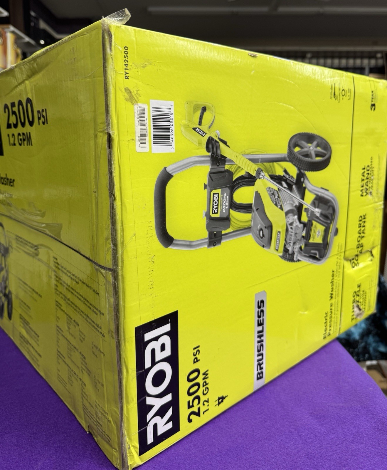 💥NEW SEALED BOX💥RYOBI RY142500 2500PSI 1.2GPM BRUSHLESS PRESSURE POWER WASHER!