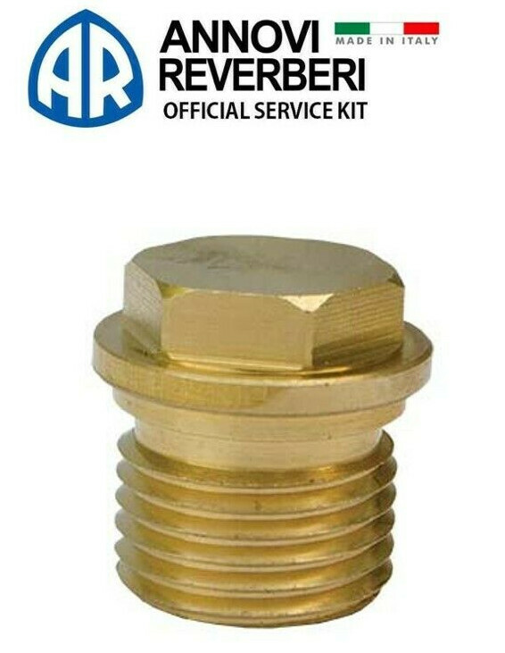 x3 Annovi Reverberi AR2840130 Brass Valve Caps For RMV and RMW Pumps AR 2840130