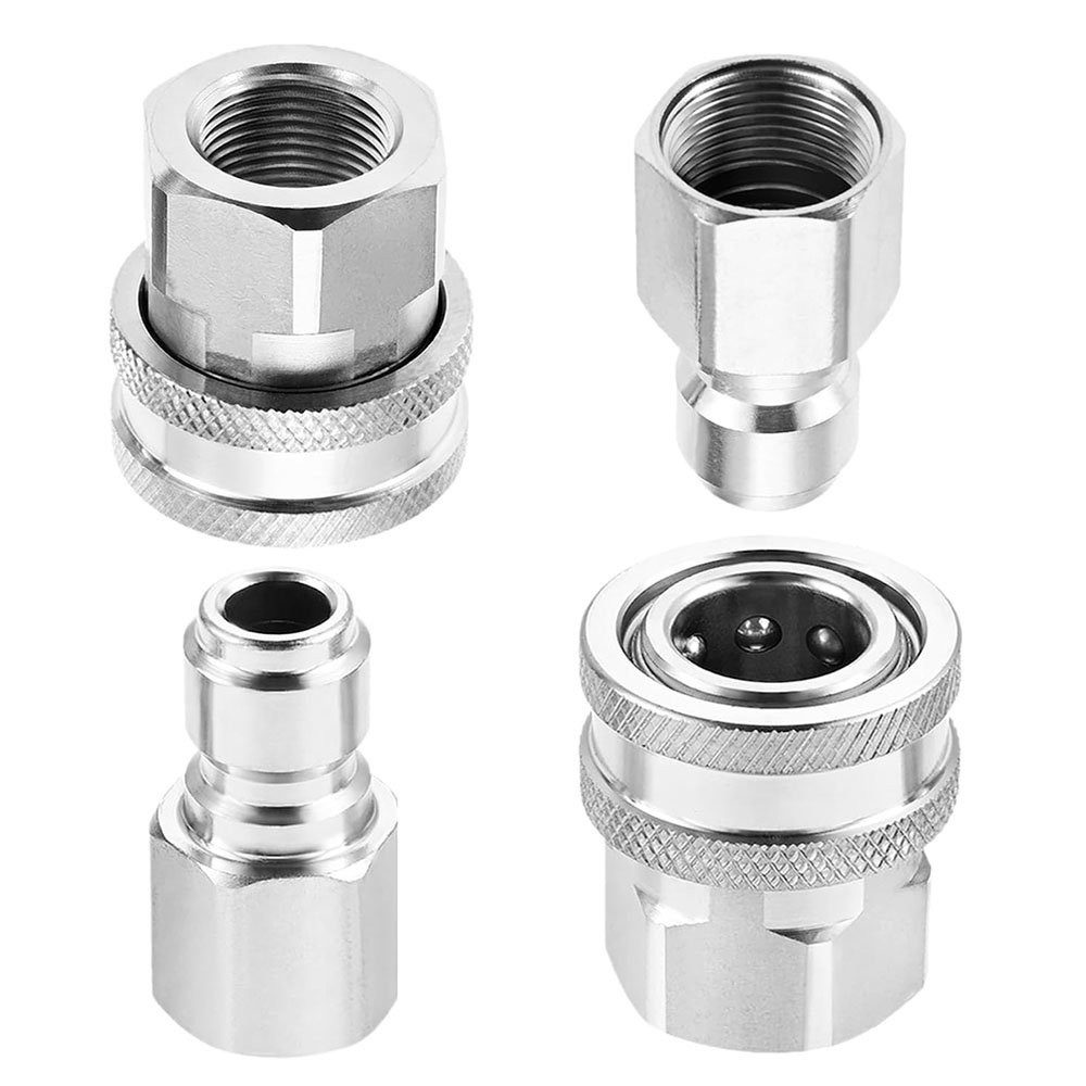 4Pack Stainless Steel G3/8″ Male & Female to 3/8” Quick Connect