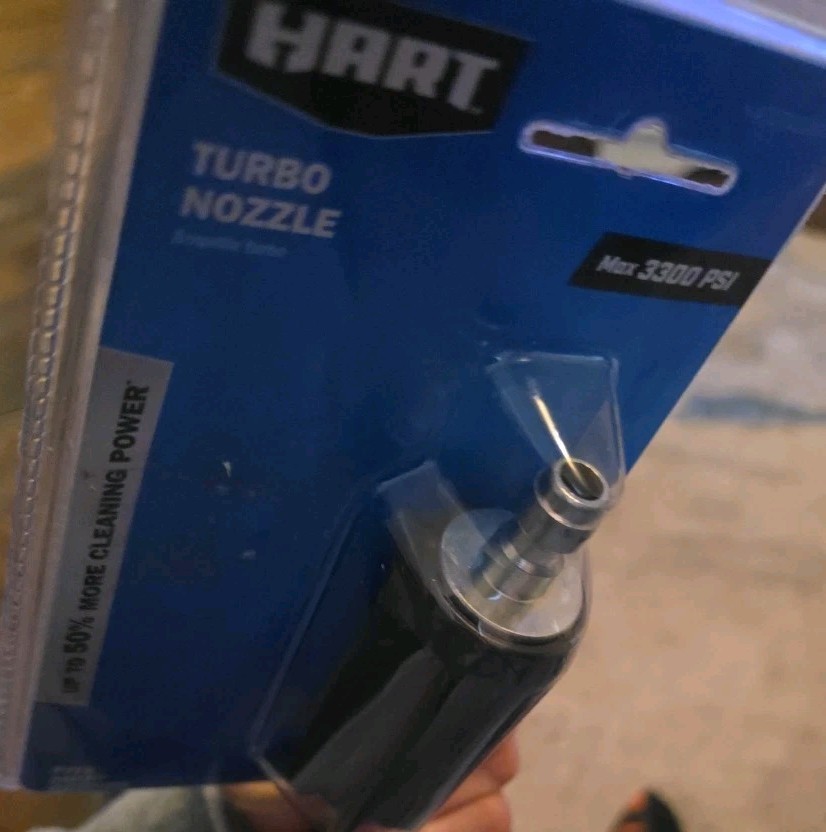 Hart® Pressure Washer Turbo Nozzle, Max 3300 PSI, Fits Most Brands, 1/4″ Connect