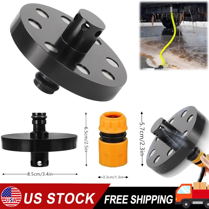 O-Ring Chassis Cleaner Flusher Kit,Magnetic Base & 360°Spinning Nozzle for Truck