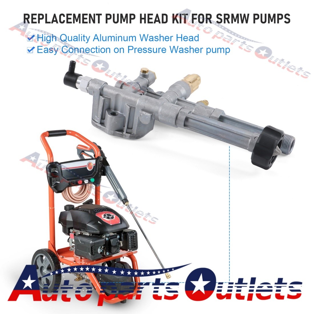 New Washer Pump Head Assy Complete Pressure AR42518 For RMW & SRMW Pumps
