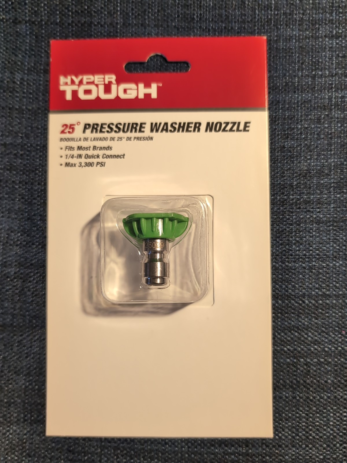 Hyper Tough 25 Degree Pressure Washer Nozzle 1/4″ Quick Connect