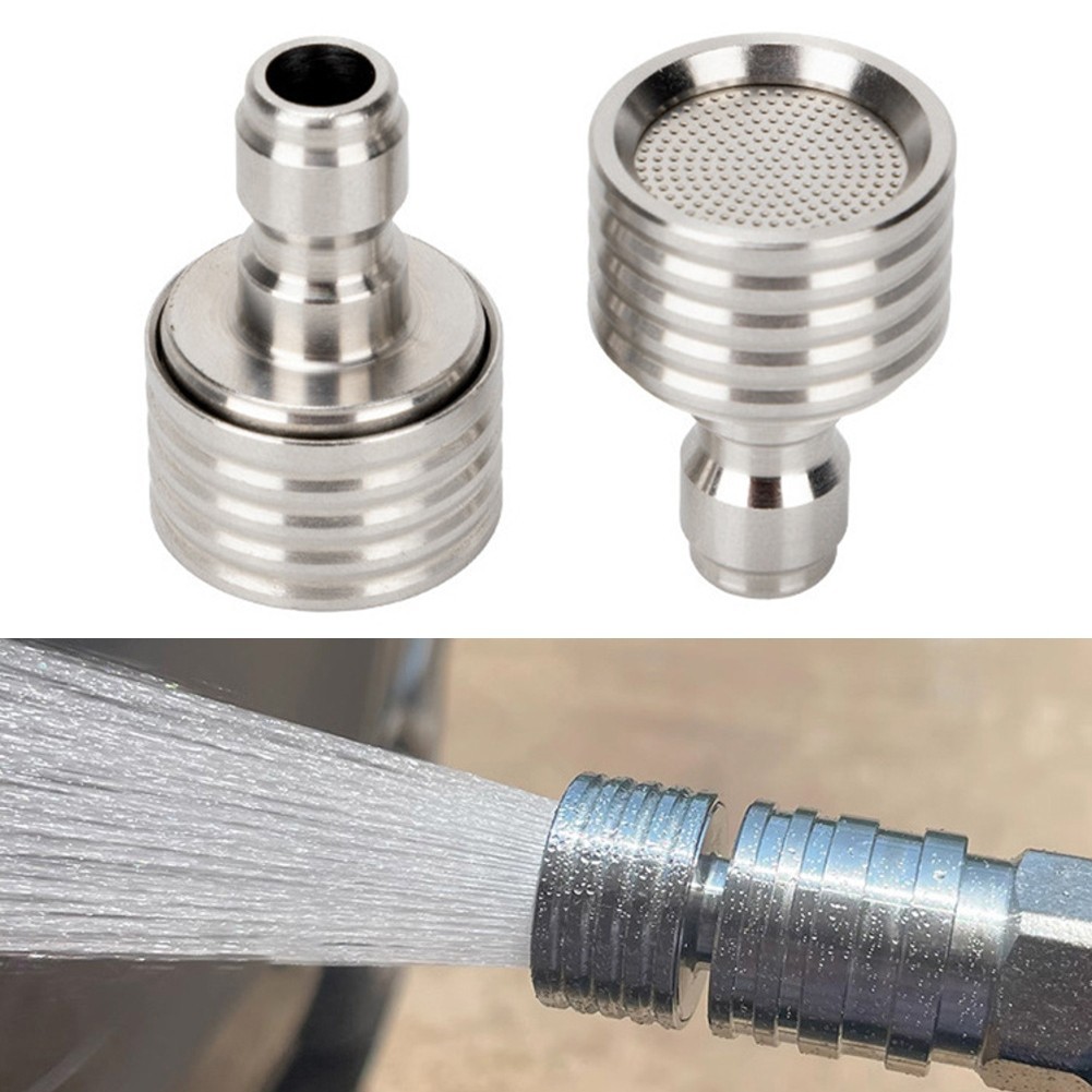 2 Pieces Pressure Washer Nozzle Tips with 14 Inch Quick Connect for Soft Wash