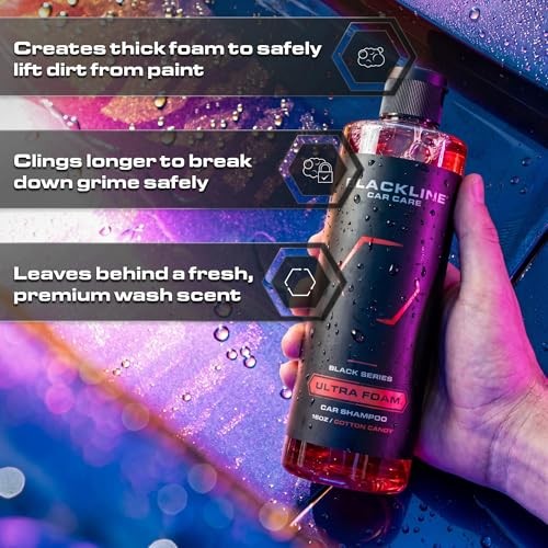 Automotive Extreme Foaming Car Shampoo – 16 Fl Oz (Pack of 1) Cotton Candy