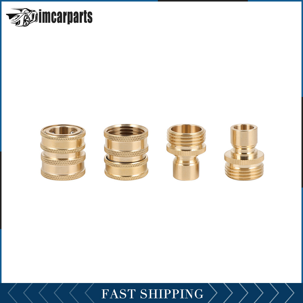 3/4″ Garden Hose Solid Brass Quick Connect Water Female Male Connector Set US