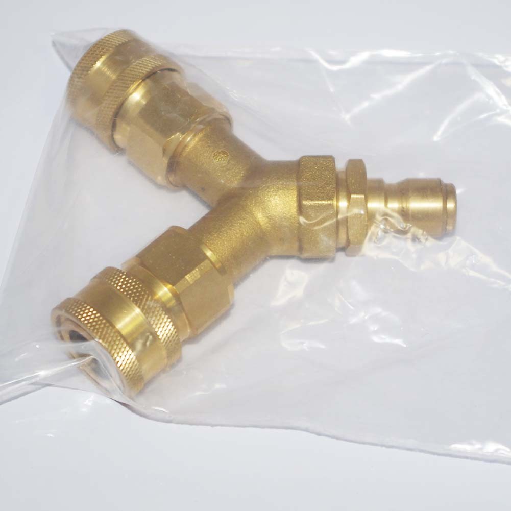 Washer Tee Splitter Brass Dual System For 4.0 GPM Gold Splitter 3/8 Inch