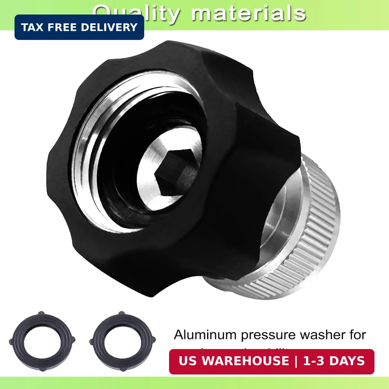 Electric Pressure Washer Coupler, Garden Hose Adapter,3/4inch Pressure Washer Me