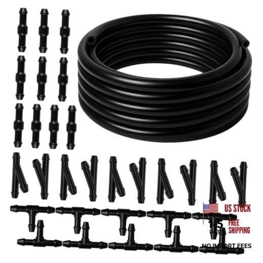 Windshield Washer Hose Kit, 4M Flexible Durable Rubber Washer Fluid Tubing &