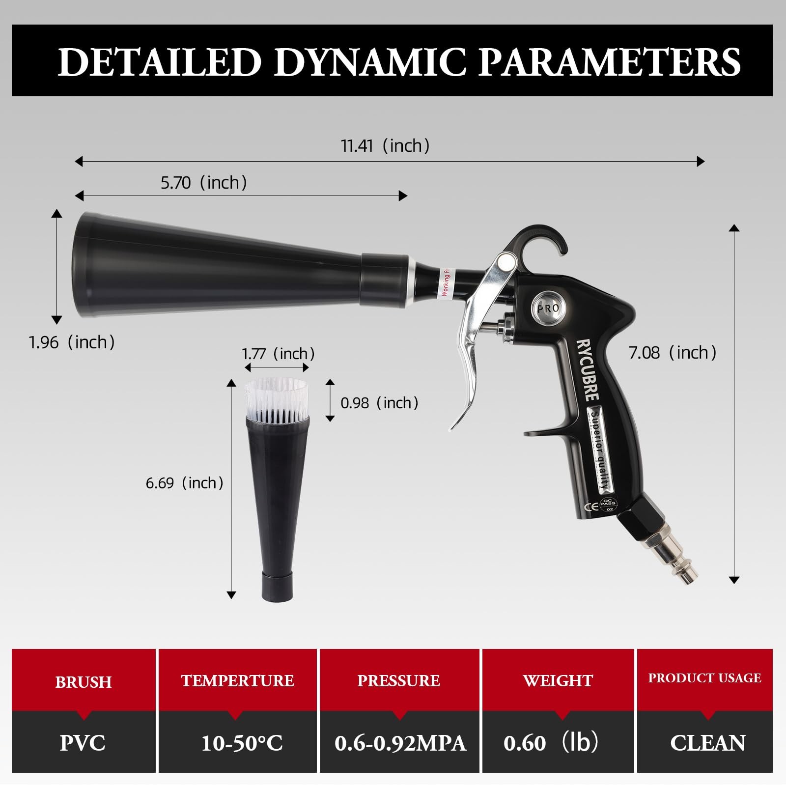Tornado Dry Cleaning Gun Tornado Car Cleaning Gun Tornado Dry Air Blow Gun wi…