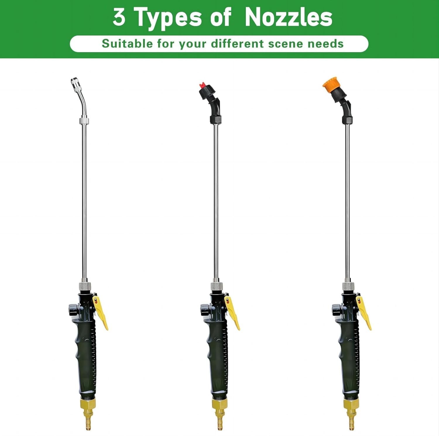 2Pcs 16 inches (L) x 2 (W) x 1 inch (H), Replacement Sprayer Wand