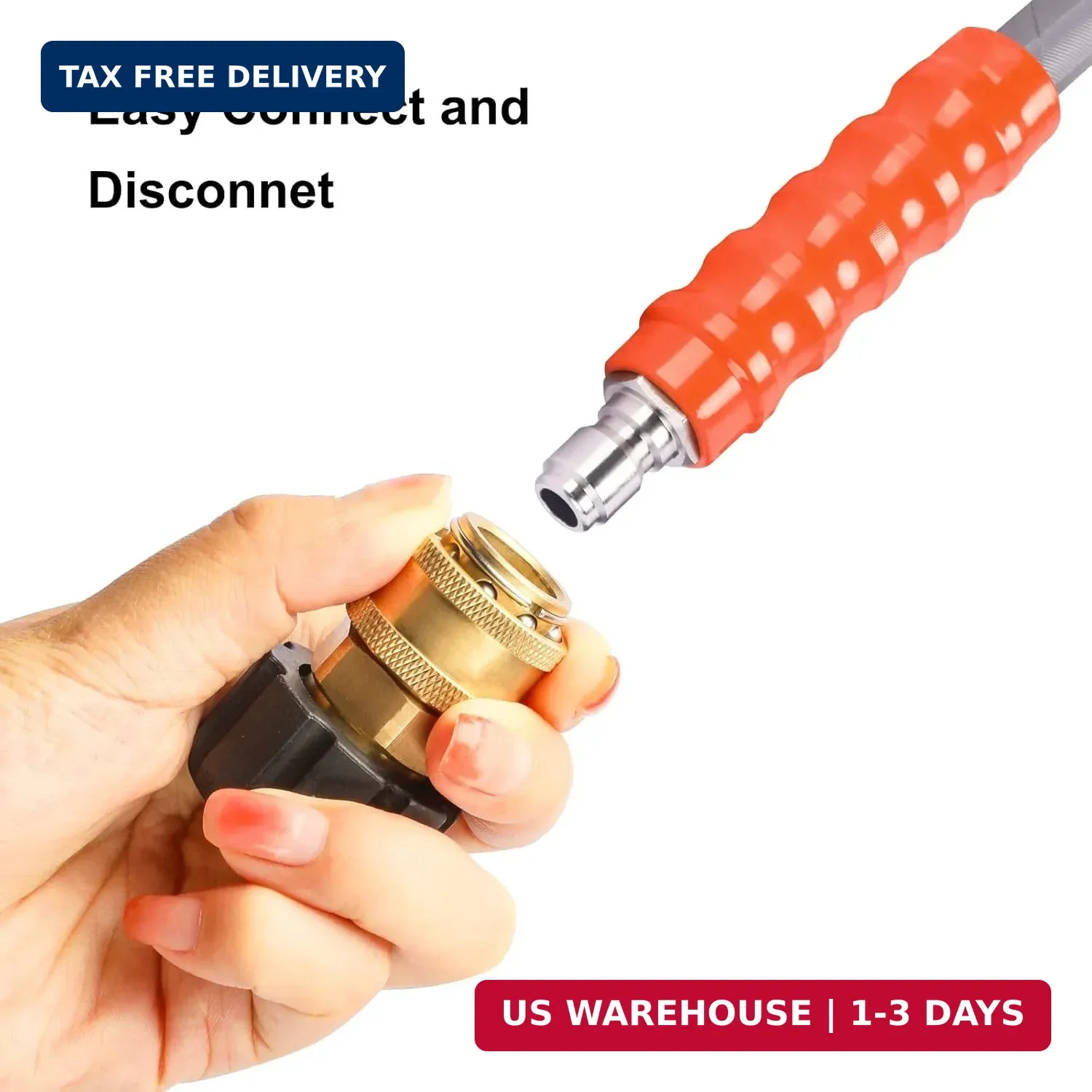 Pressure Washer Adapter Set, M22 14mm to 3/8 inch Quick Connect and Disconnect F