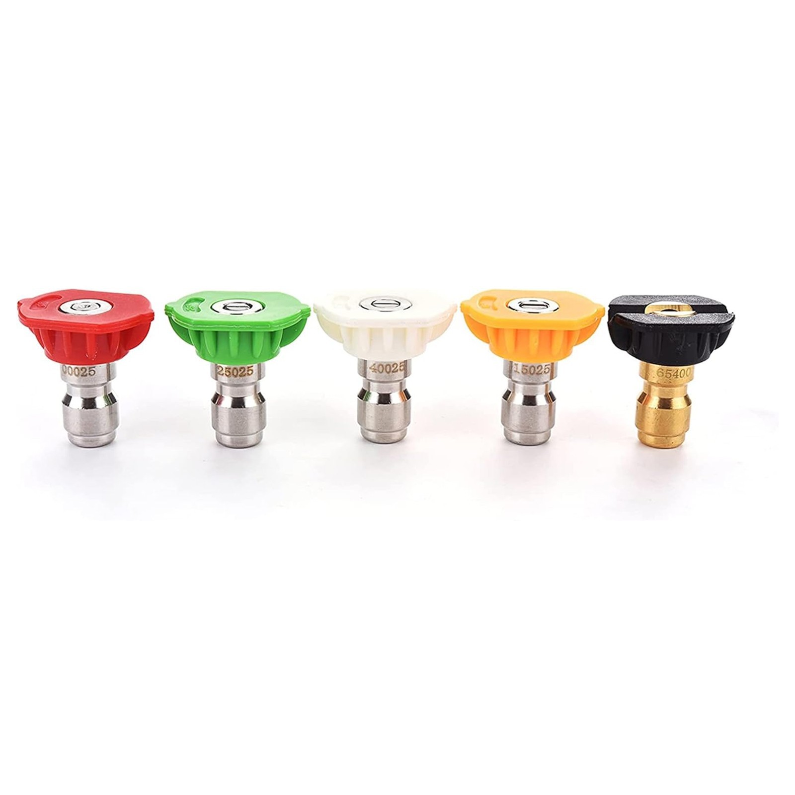 5-Piece Pressure Washer Nozzles-Multiple Spray Angles for Car & Outdoor Cleaning