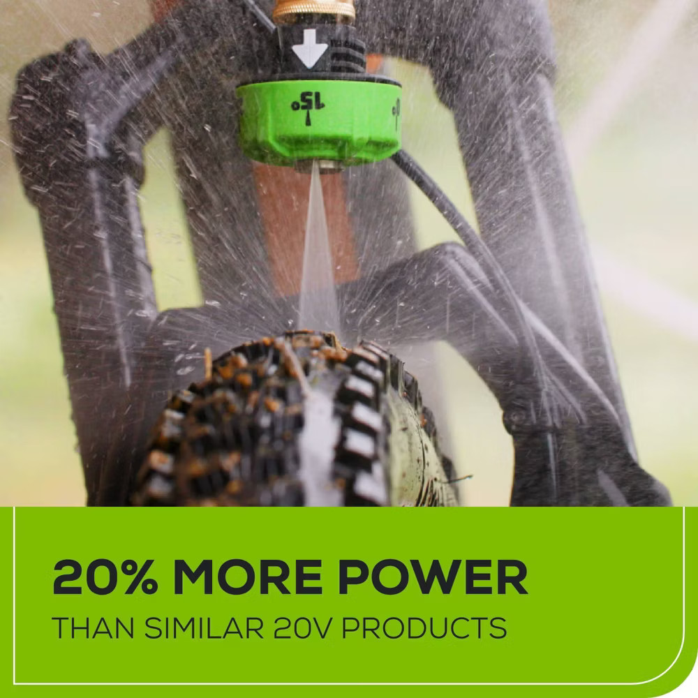 Greenworks 600psi POWERALL Battery Powered Power Cleaner Kit with 4Ah USB