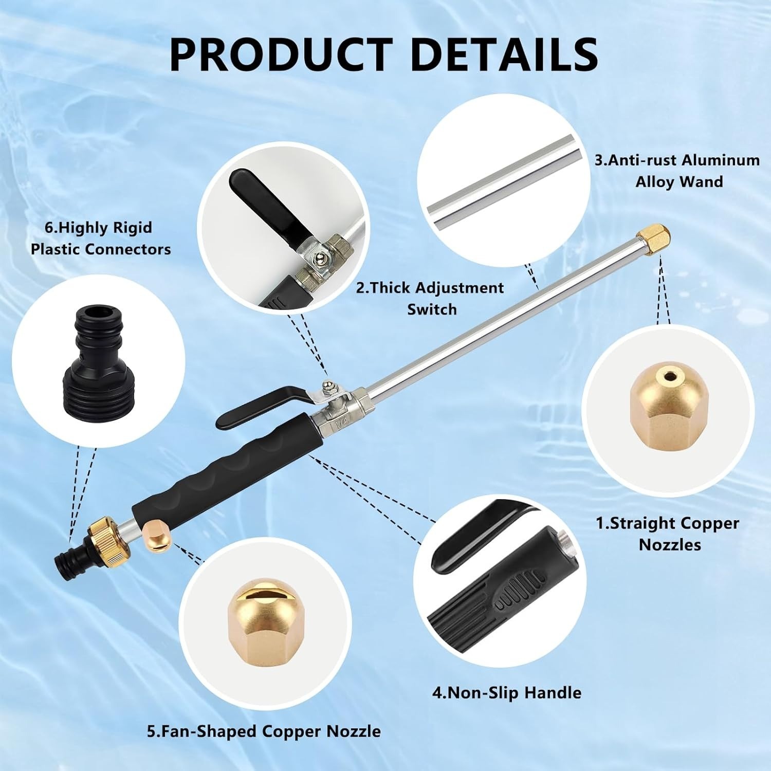 High Pressure Power Washer Water Spray Gun Hose Attachment Jet Sono Jetsono Styl