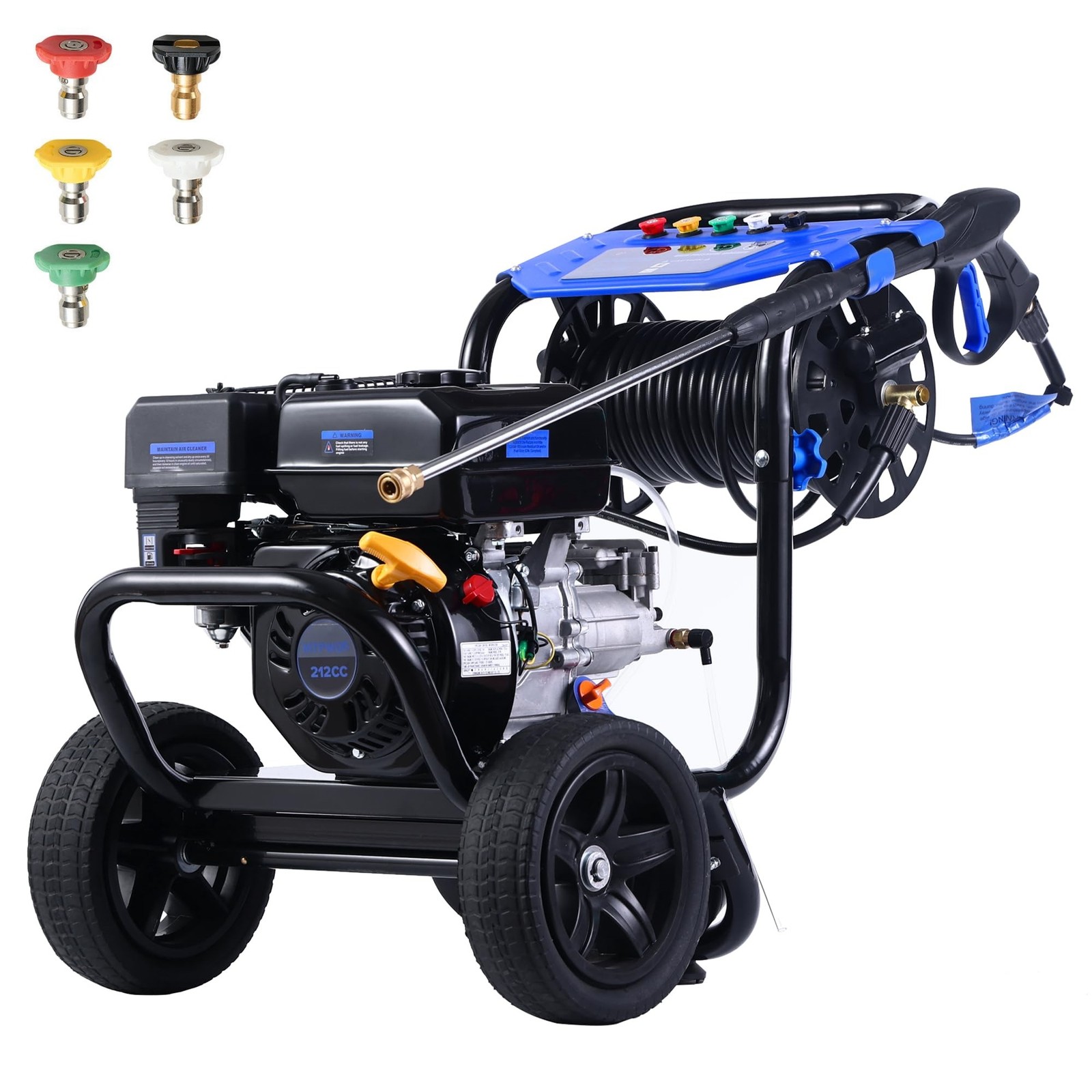 Gas Pressure Washer Cold Water Washer 3600 PSI 2.3GPM with 30FT Hose & Hose Reel