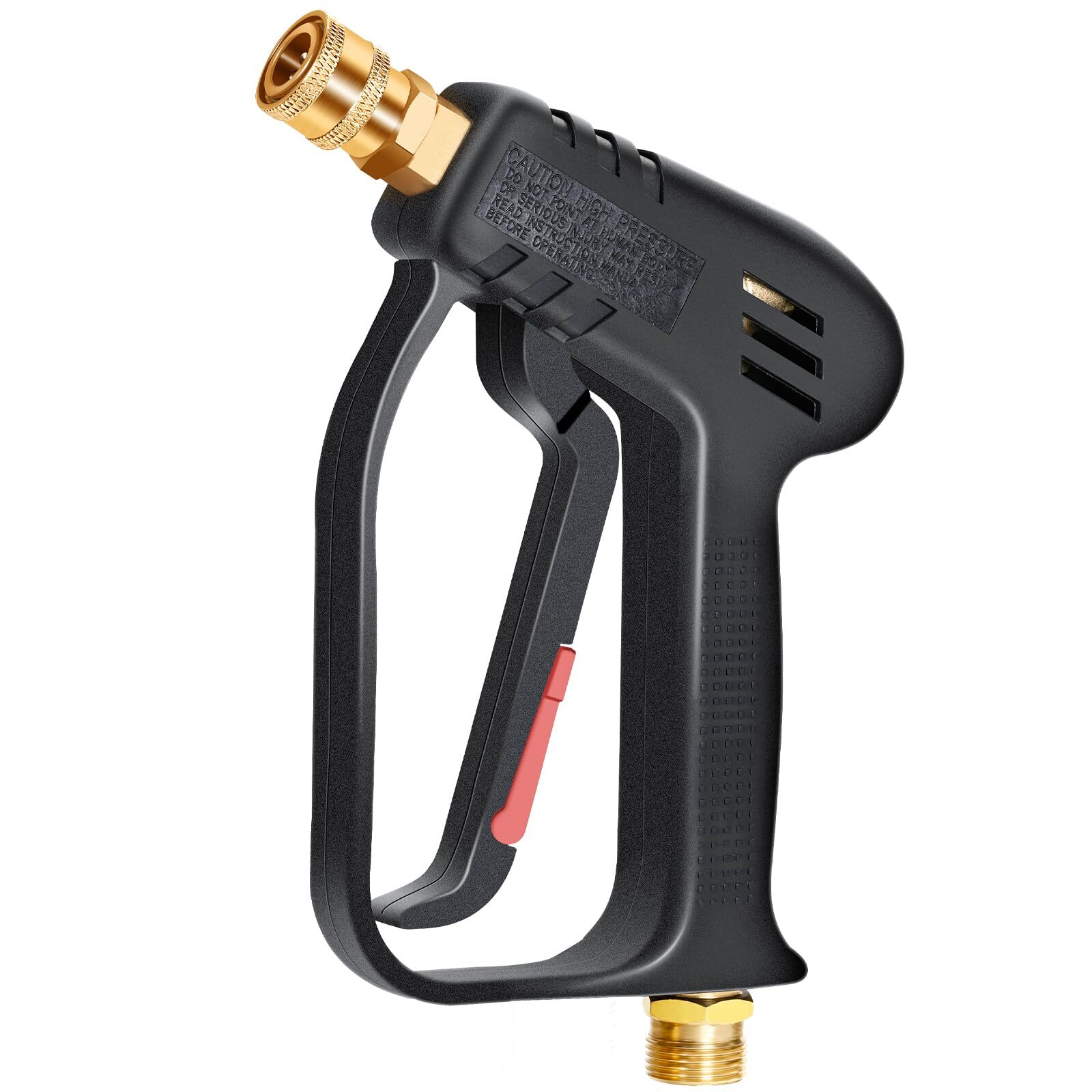 TOOLCY 4000 PSI Pressure Washer Gun with M22-14mm/15mm Inlet 1/4″ Quick Connect