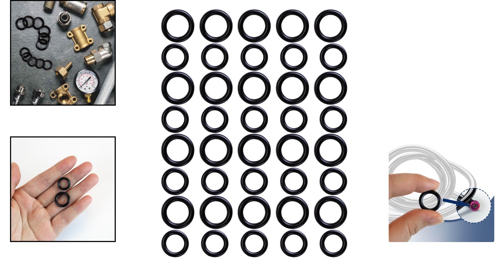 40 Pack Rubber O-Rings for Pressure Washers – Leak-Proof & Easy Install