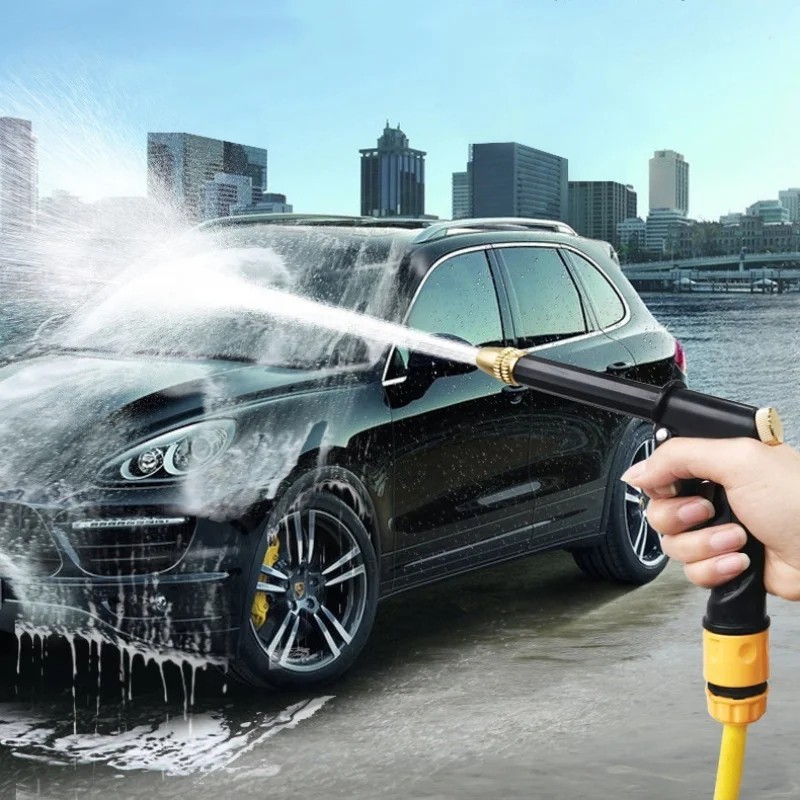 High Pressure Water Gun – 360° Rotating Nozzle, American Thread for Car & Patio