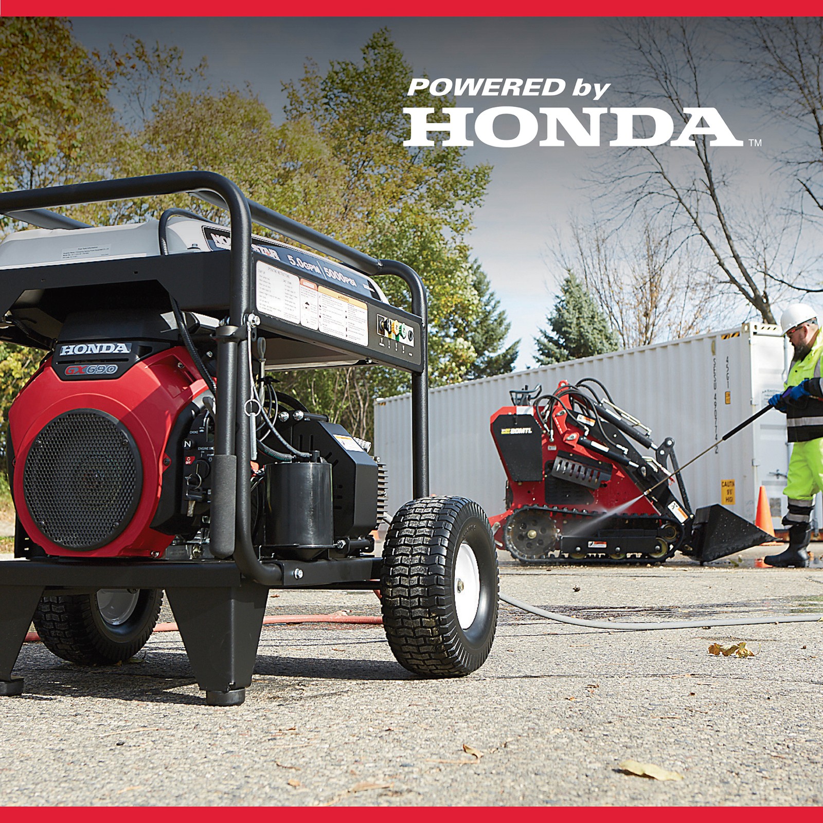 NorthStar Gas Cold Water Pressure Washer, Honda GX690 V-Twin OHV Engine,