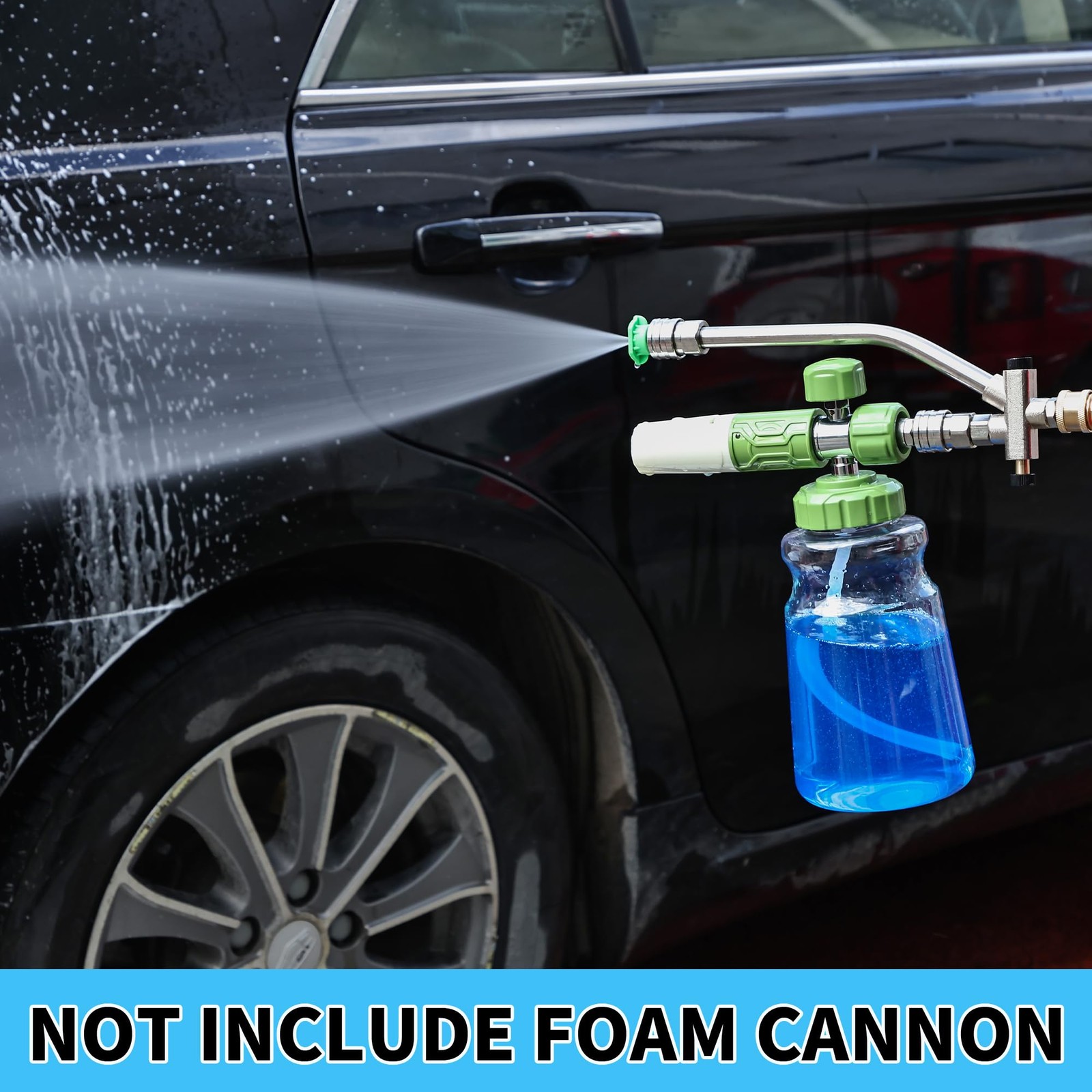 Foam Cannon Dual Connector Accessory,Pressure Washer Double Tip Attachment fo…