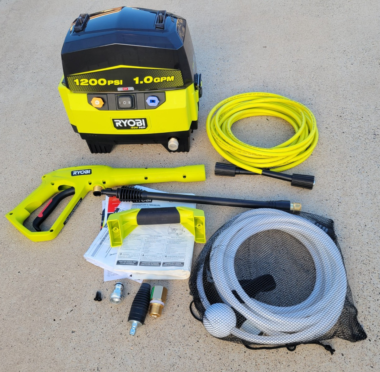 40V Ryobi HP 1200 PSI 1.0 GPM Cold Water Pressure Washer (Only Tool)