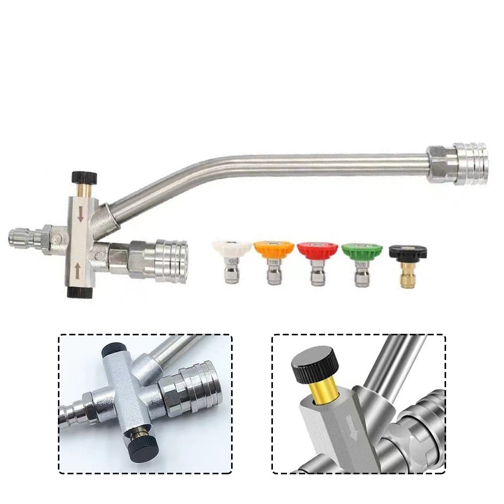Dual Connector Lance Attachment for Effective Car Detailing and Cleaning