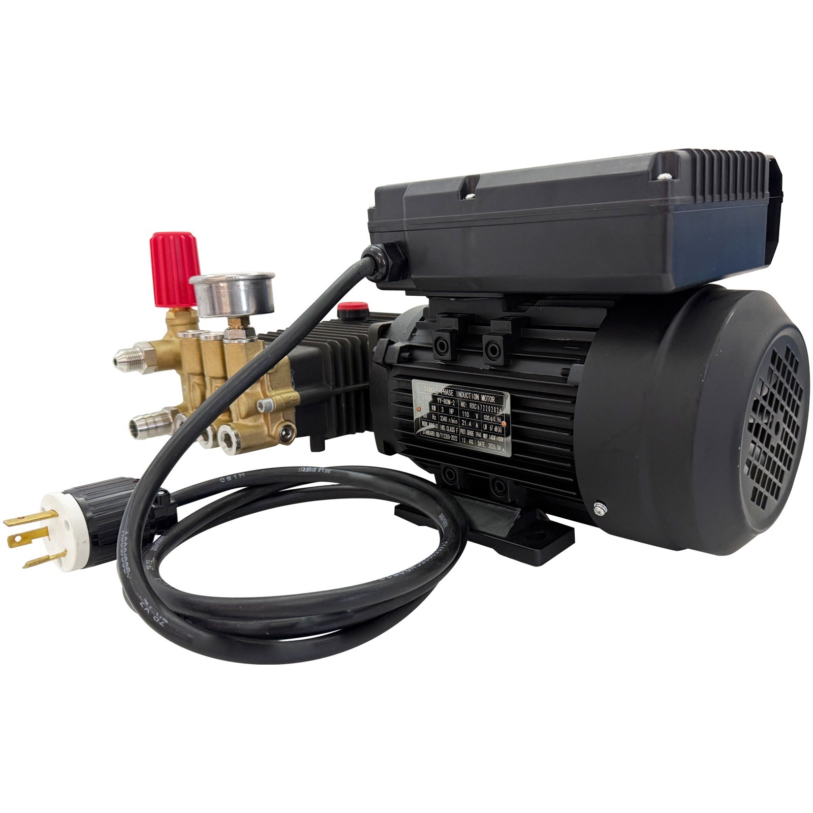 110V Portable High-Pressure Car Wash Machine Cleaning Pump with Water Gun