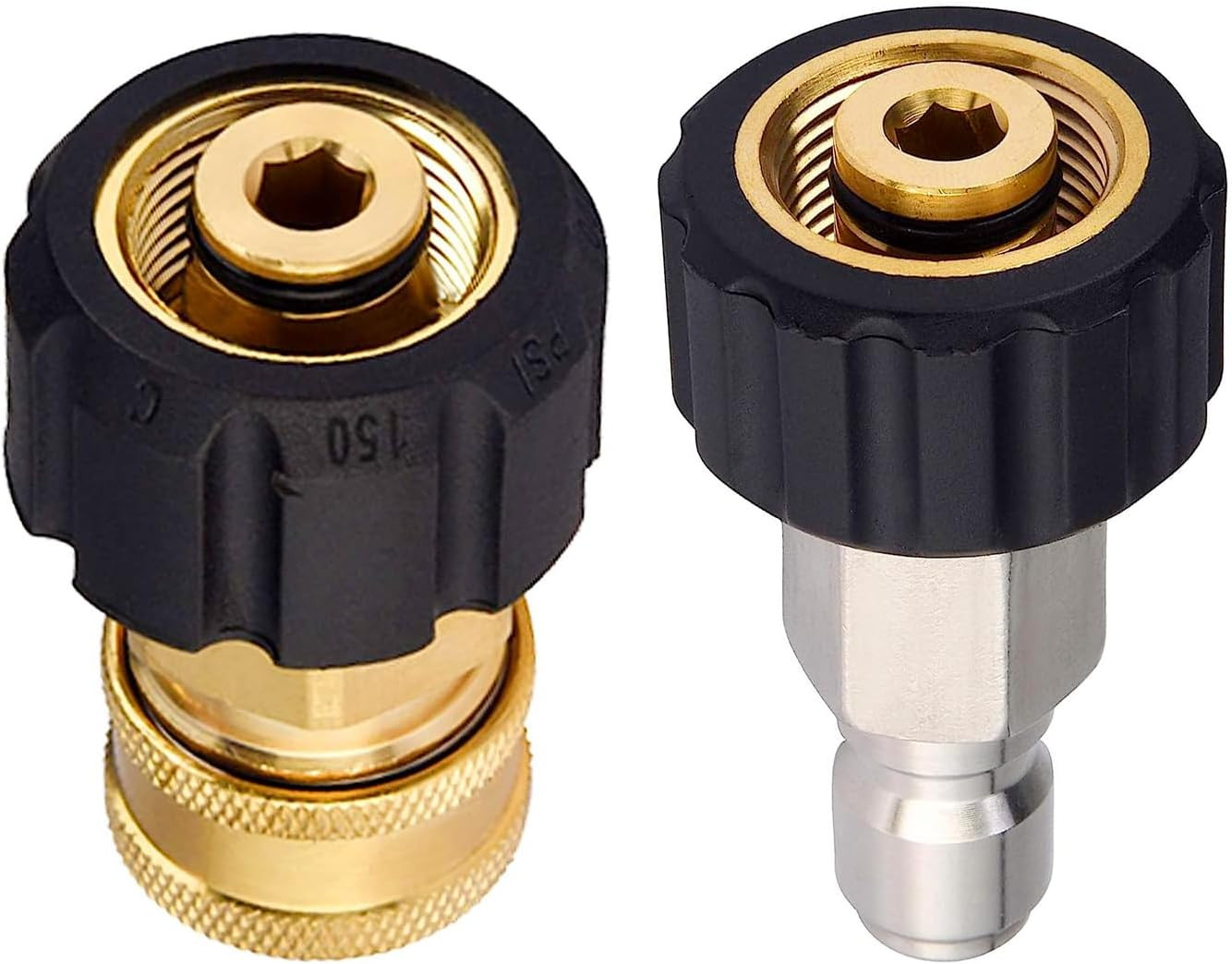 Pressure Washer Adapter M22 14Mm to 3/8” Quick Connect Fitting 4500PSI | Power