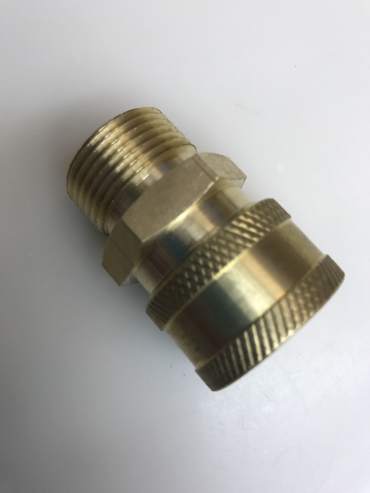 MTM 3/8 Coupler X M22 Male 15mm Twist Connect Pressure Washer (Non Standard )