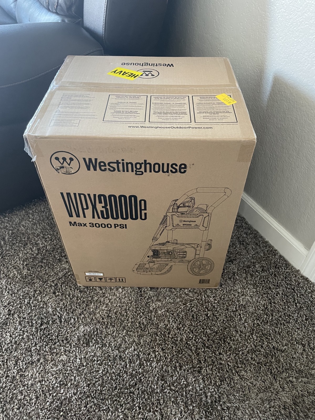 Westinghouse WPX3000 Gas Pressure Washer 3000 PSI 212cc 4-Stroke Quick Connect