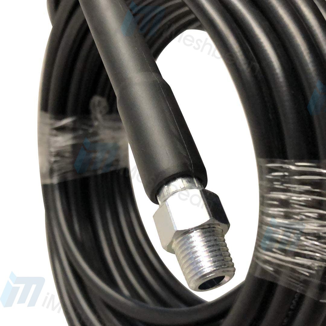 5800 PSI 1/2″ x 50′ Thermoplastic Sewer Jetter Hose 1/4″ NPT Solid Swivel