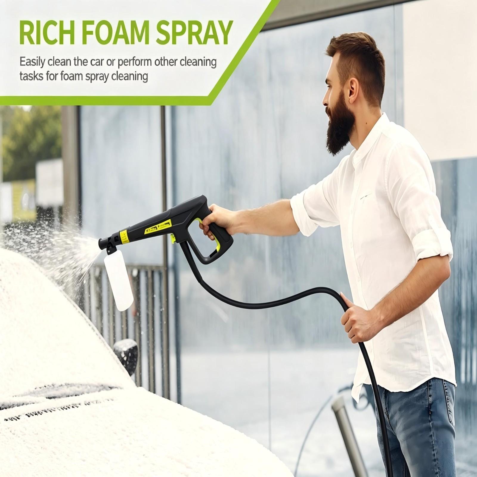 4200PSI 2.5GPM Electric Pressure Washer Portable Electric Power Cleaner Machine