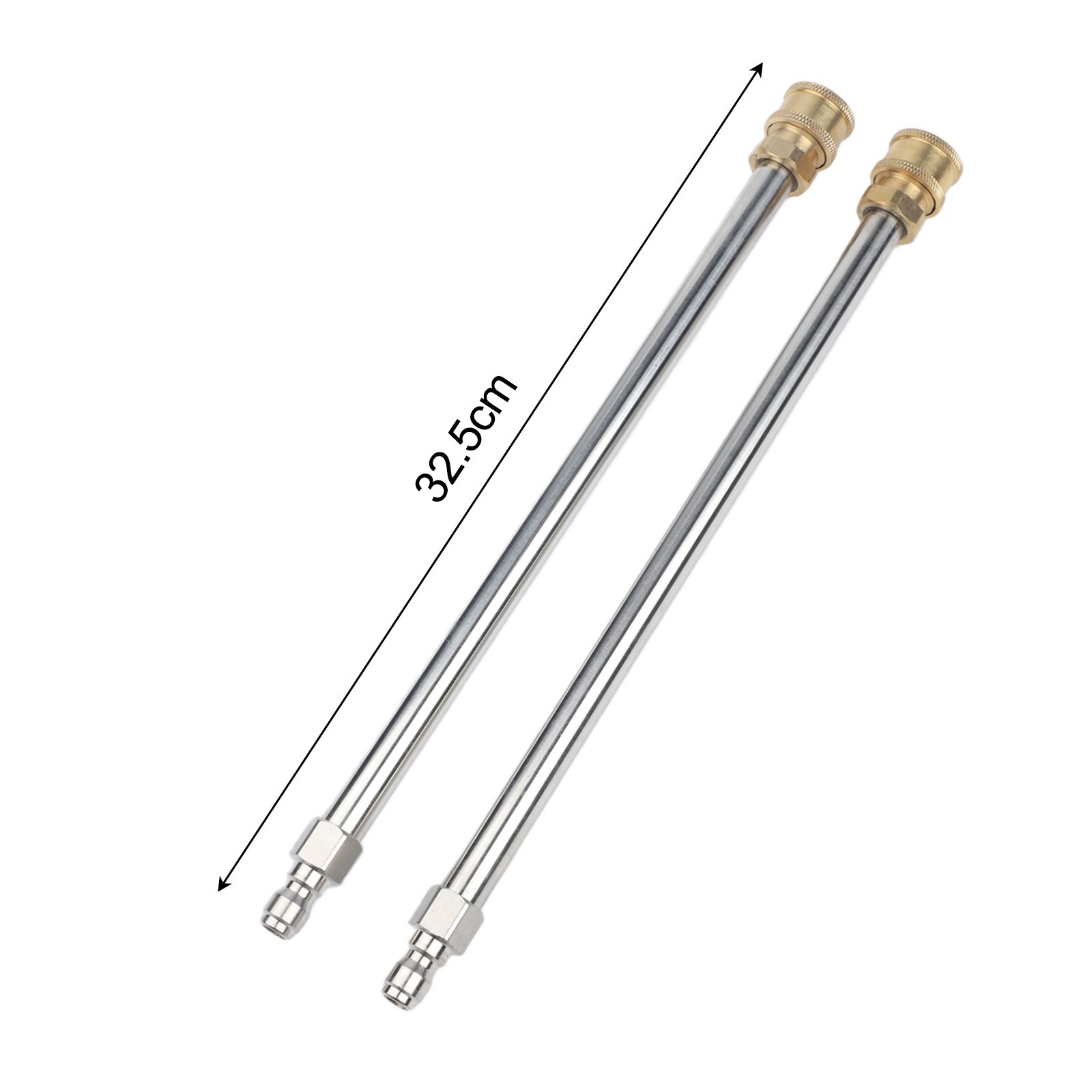 Efficient Cleaning Accessory Set 2PCS Extension Rods for High Pressure Use