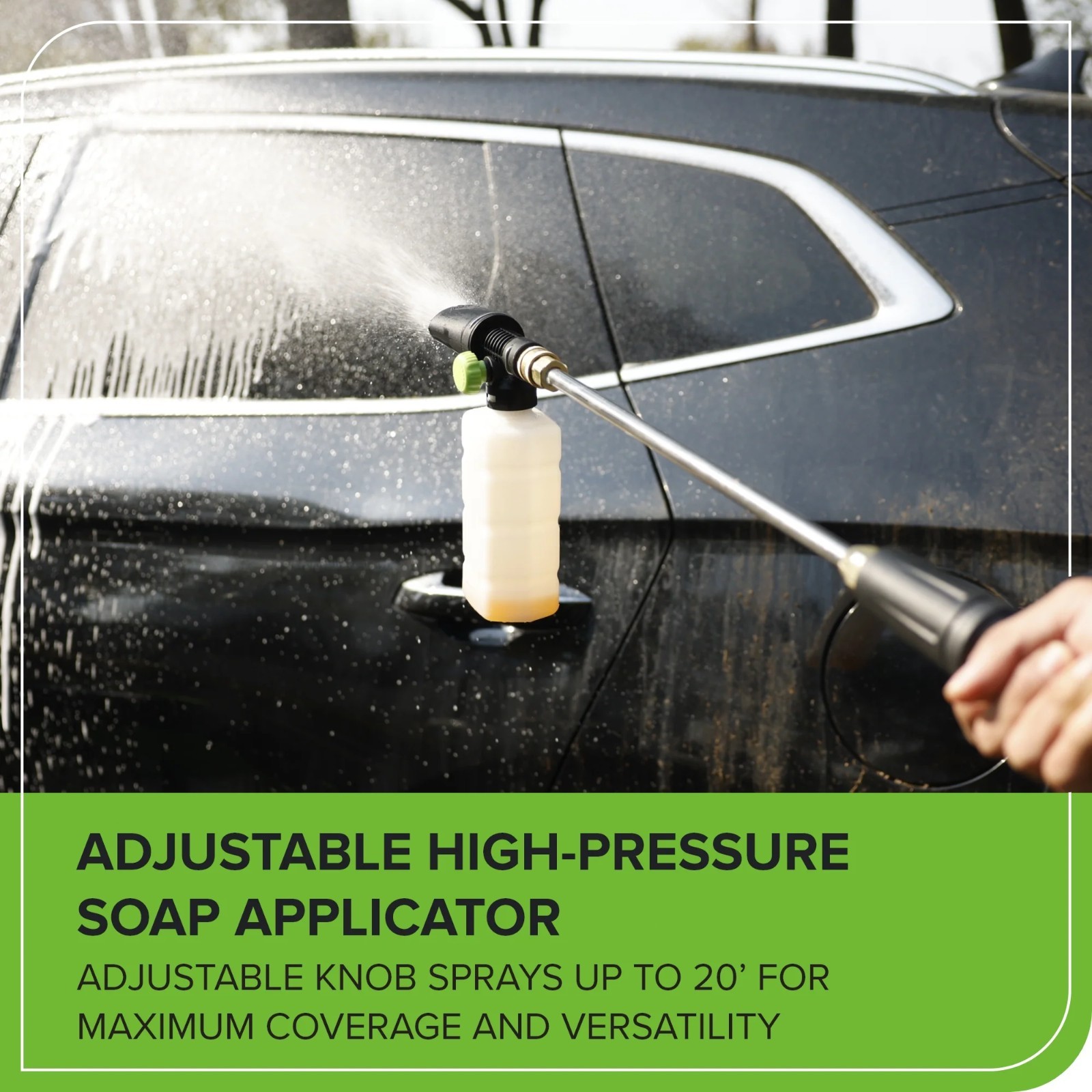 Greenworks 2100PSI 1.2GPM Portable Electric Pressure Washer 25Ft Hose 35Ft Cord