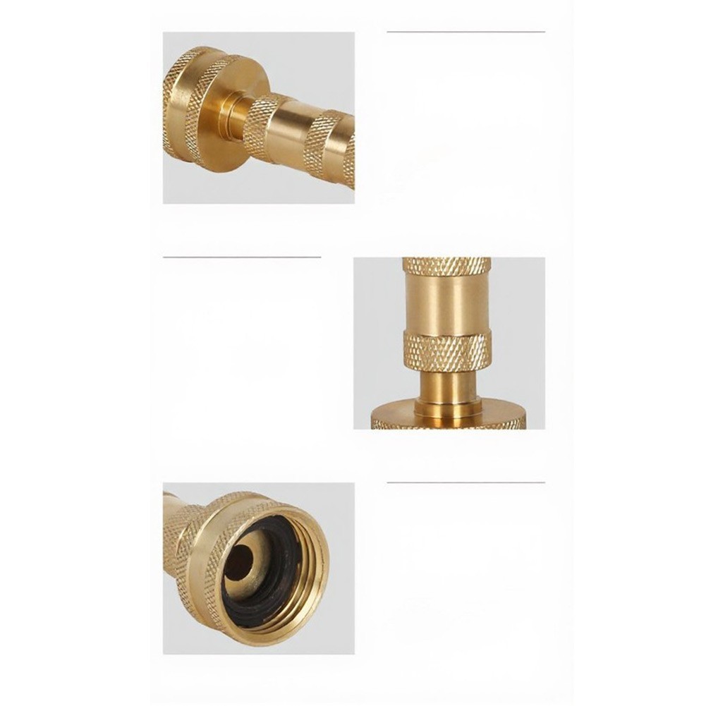 Outdoor Brass Hose Nozzle for Lawn Garden Car Wash and Pressure Cleaning