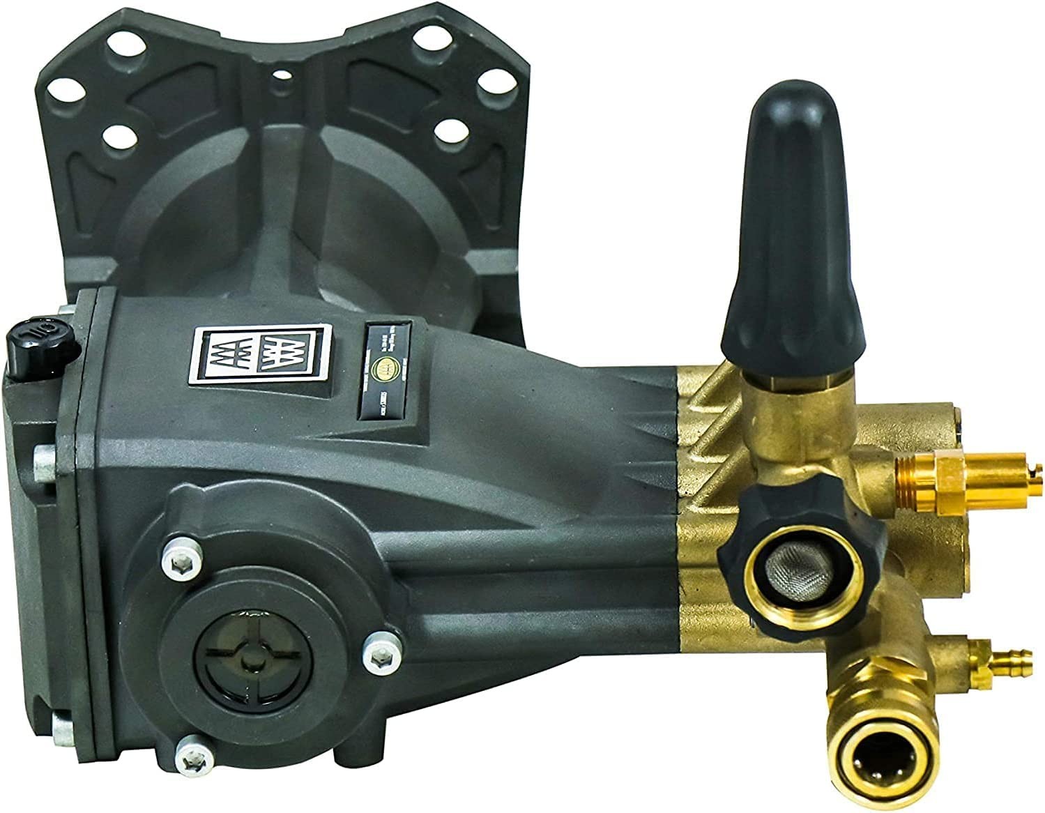 AAA Pumps 90038 Horizontal Triplex Plunger Replacement Pressure Washer Black