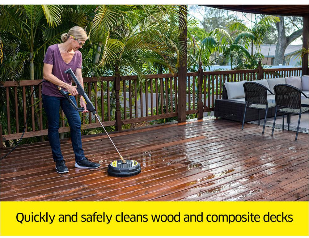 Surface Cleaner 15 in. Gas Pressure Washers Attachment Patio Driveways Cleaner